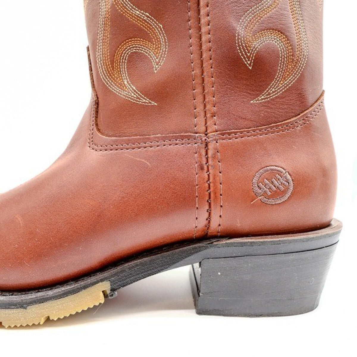 Double-H AG7 Western Work Boots Mens 9.5 D Brown Leather 1519 USA NWT
