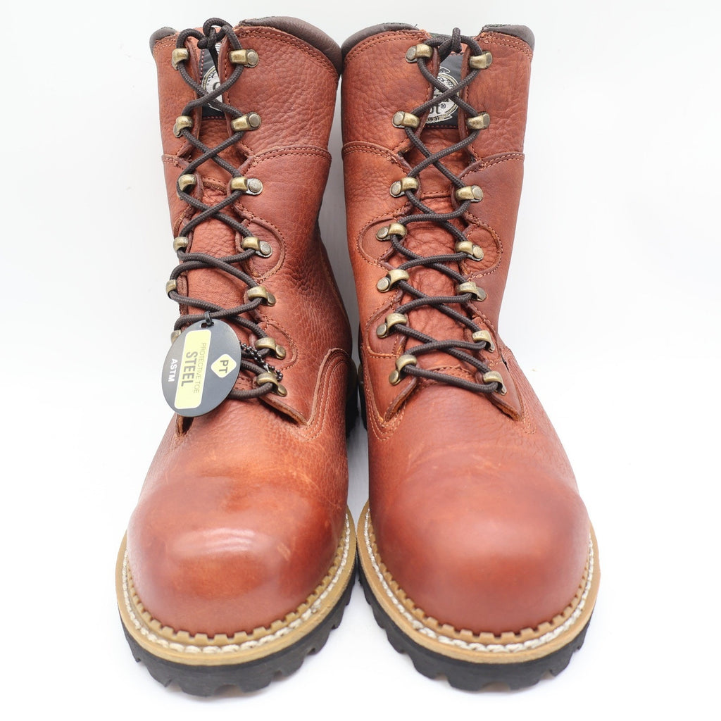 Georgia Boot Renegade Work Boots Mens 10.5 M G8388 Brown Leather Steel Toe WP