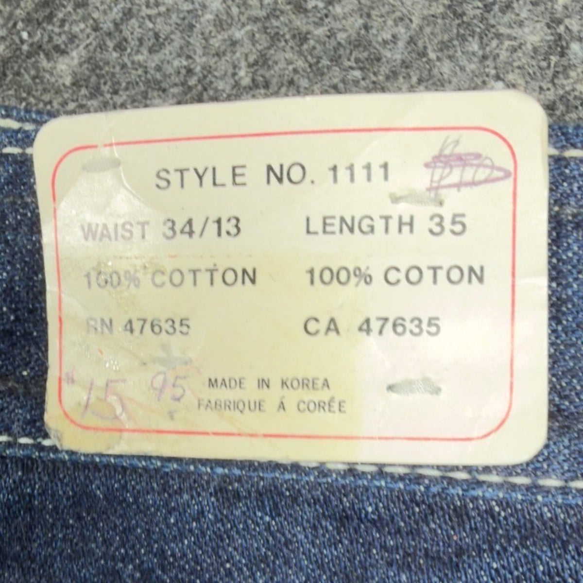 Gino Cappeli Vintage 70s Boot Cut Jeans Mens 34 Indigo Cotton NWT