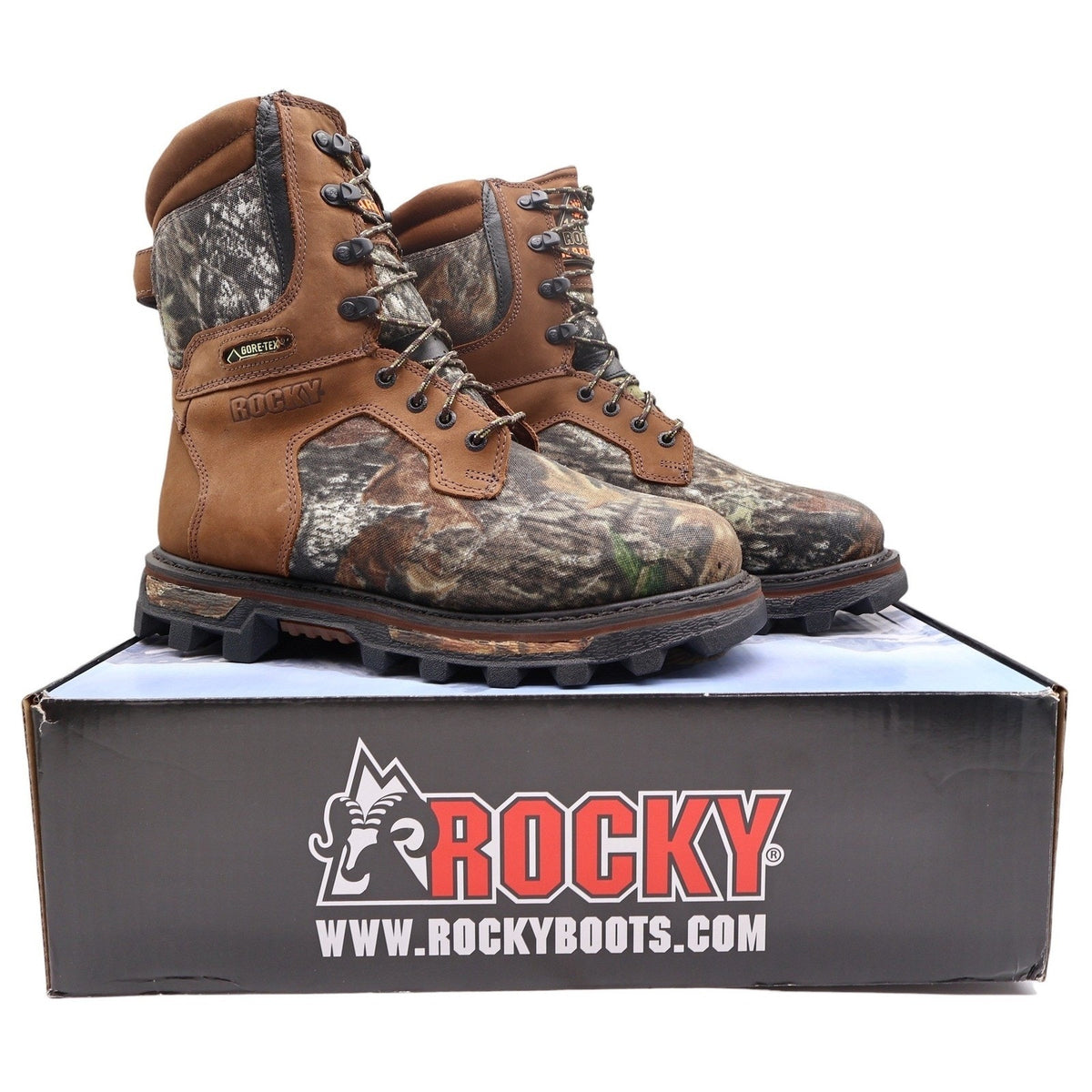 Rocky BearClaw 3D Hunting Boots Mens 11 Brown Camo Gore-Tex 1000g New 9275