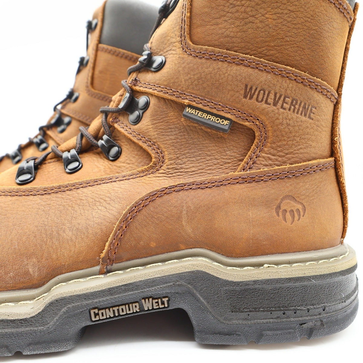 Wolverine Marauder 8 Work Boots Mens 8.5 Brown Leather Steel Toe NWT W02163