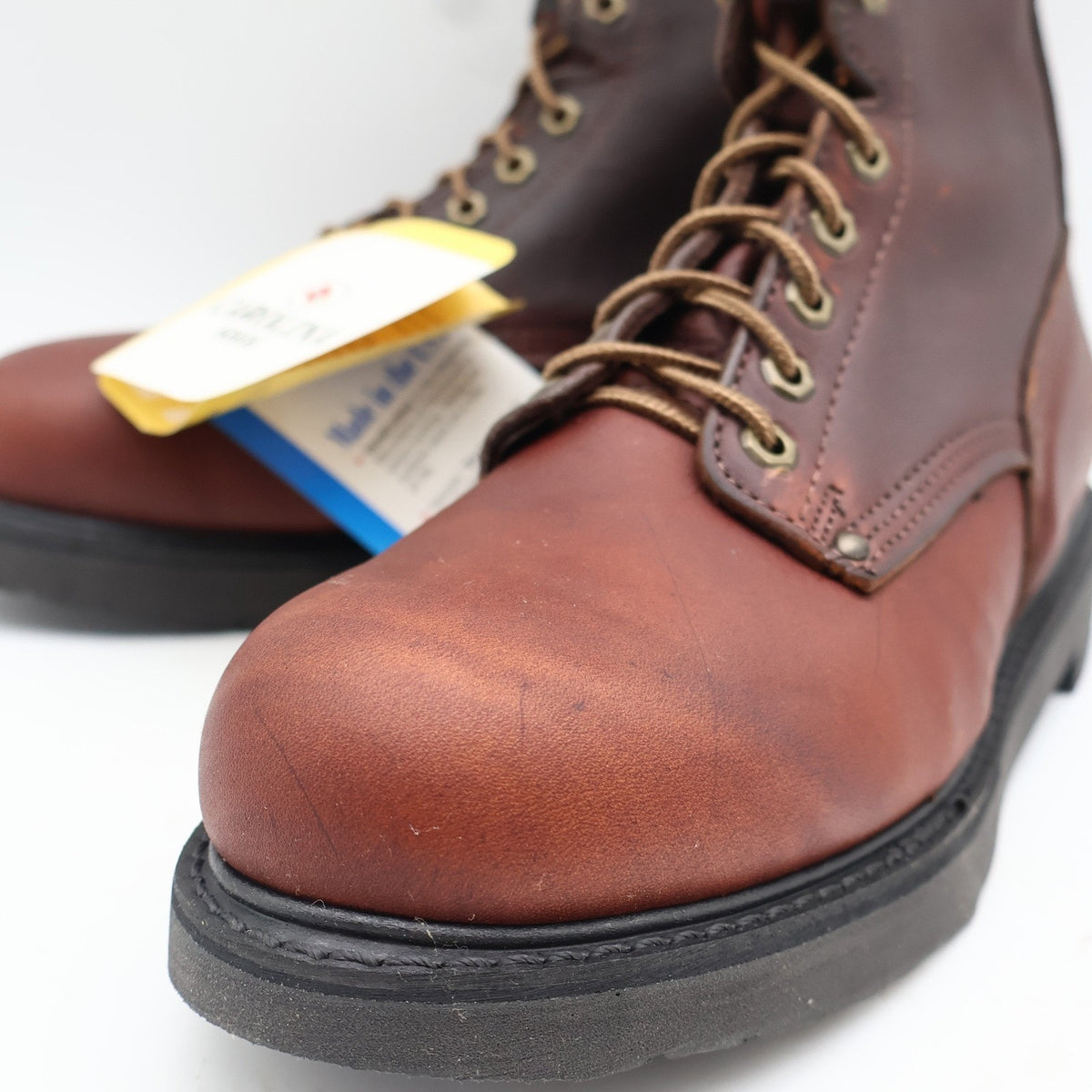Carolina 8006 Work Boots Mens 10 2E USA Made Briar Pitstop Leather Goodyear Welt