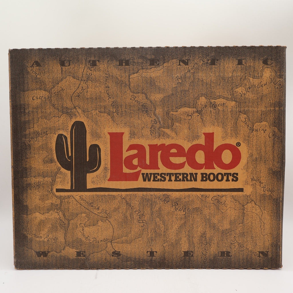 Laredo Brushwood 1805 Tan Leather Western Cowboy Boots Men's 12D NWT