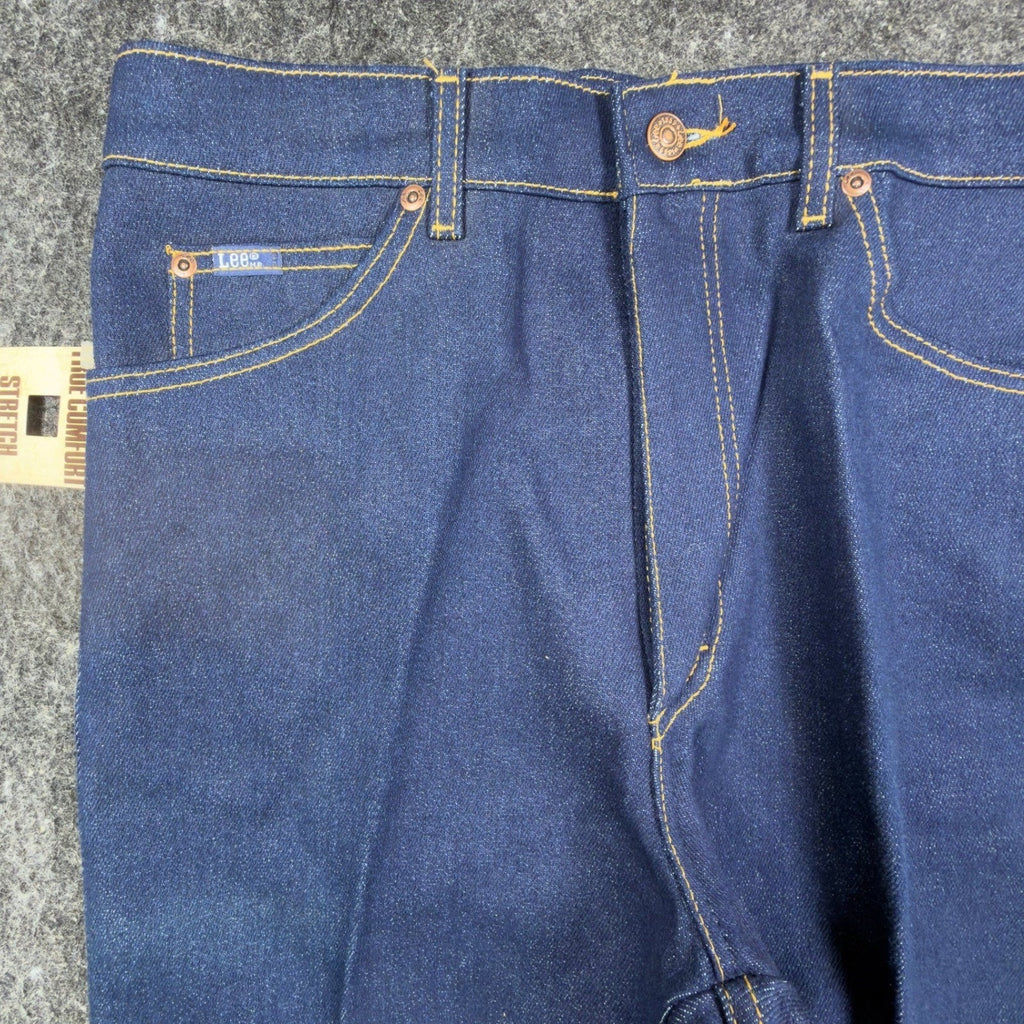 Lee Vintage 90s Riders Straight Leg Jeans Mens 33x36 Dark Indigo NWT Made in USA
