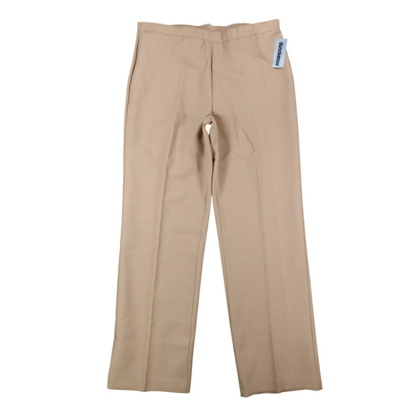 Donnkenny Pants Mens 32 Vintage 80s Tan Stretch Elastic Waist Made in USA 2701