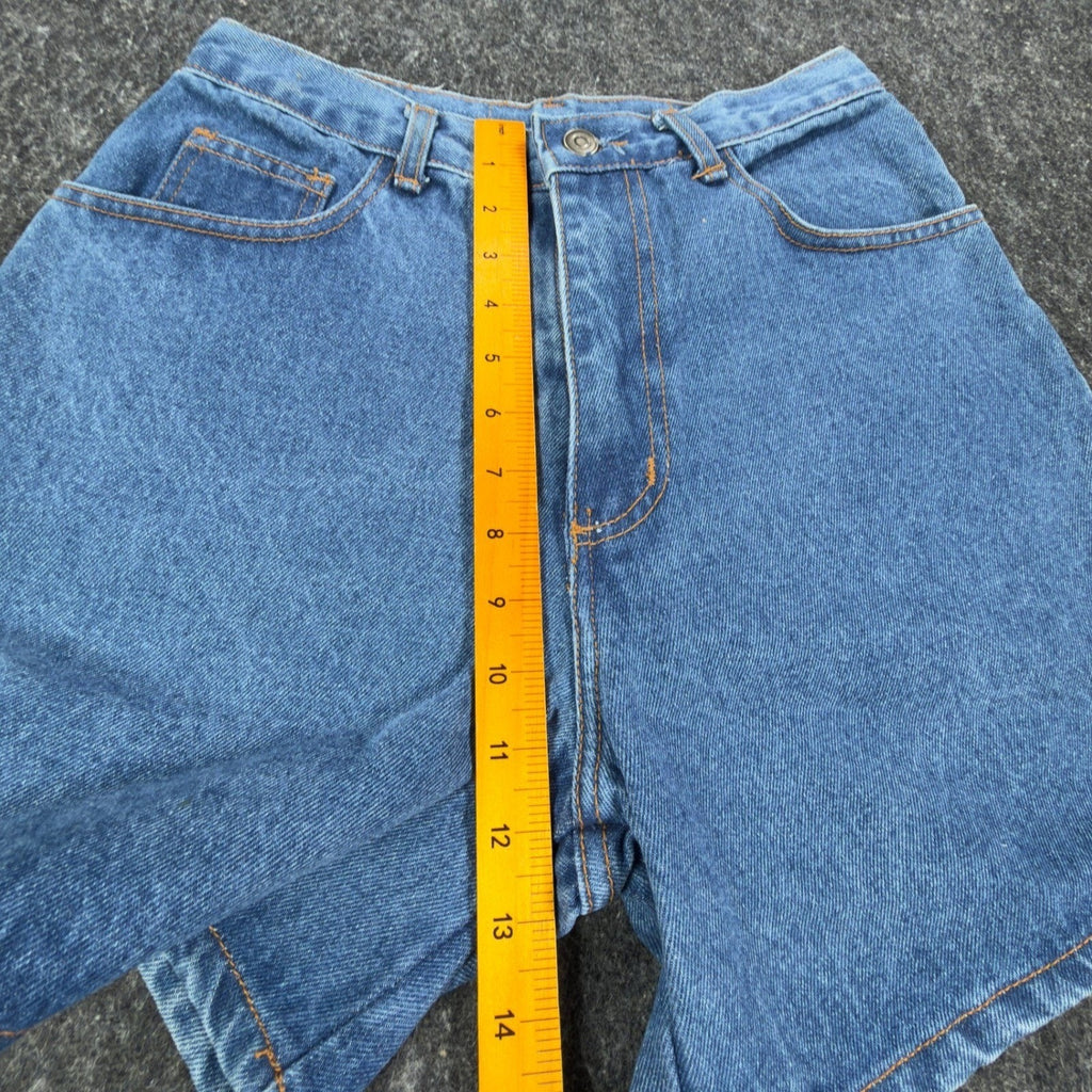 Boom Boom Vintage 90s Denim Shorts Womens 11/12 Blue Cotton NWT Made in USA - take2supply