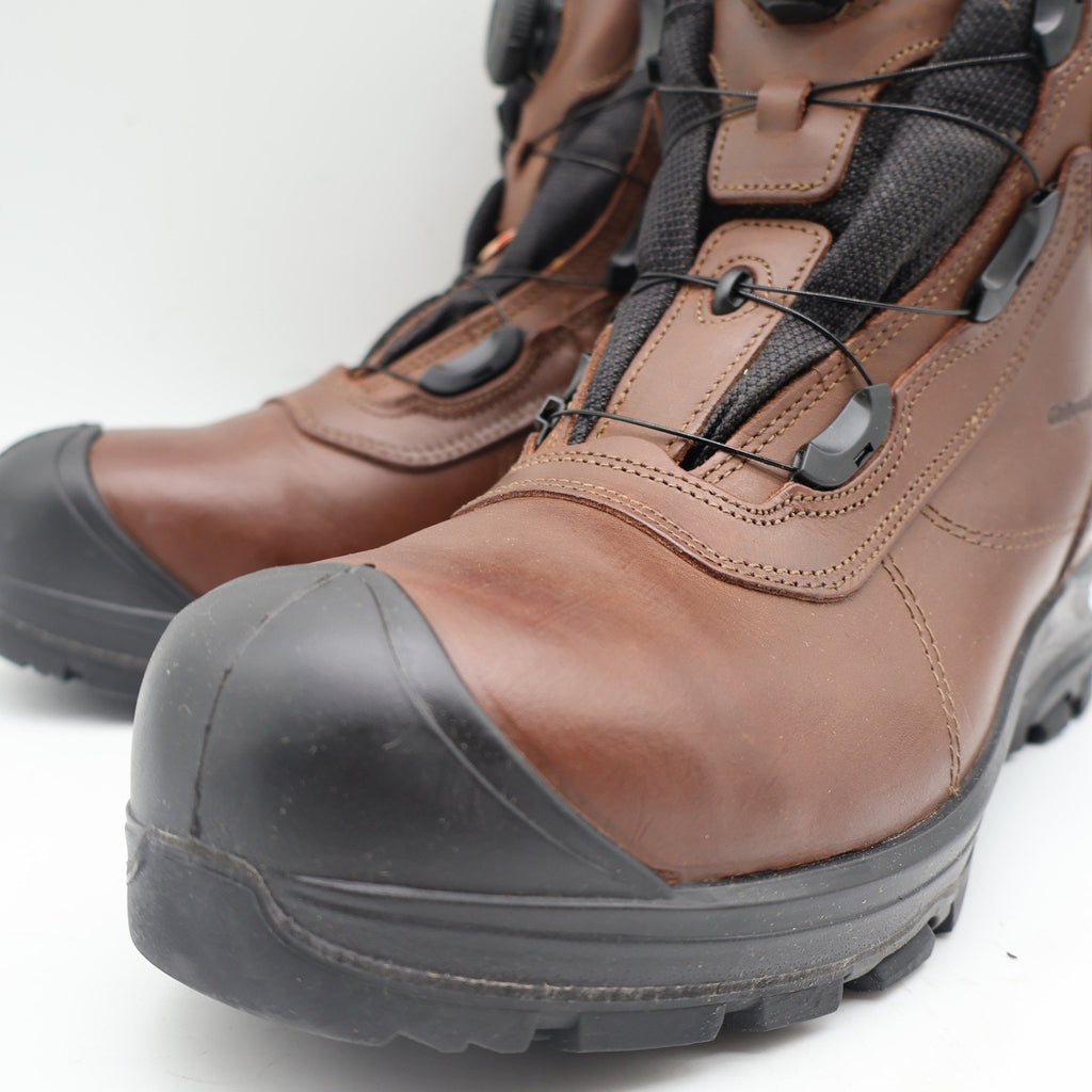 Grisport BOA Constructor Men 10 Brown Leather Waterproof Vibram Safety Work Boot
