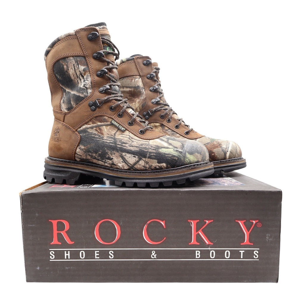 Rocky Sport Cornstalker 9" Hunting Boots Mens 8M Brown Camo GORE-TEX NIB