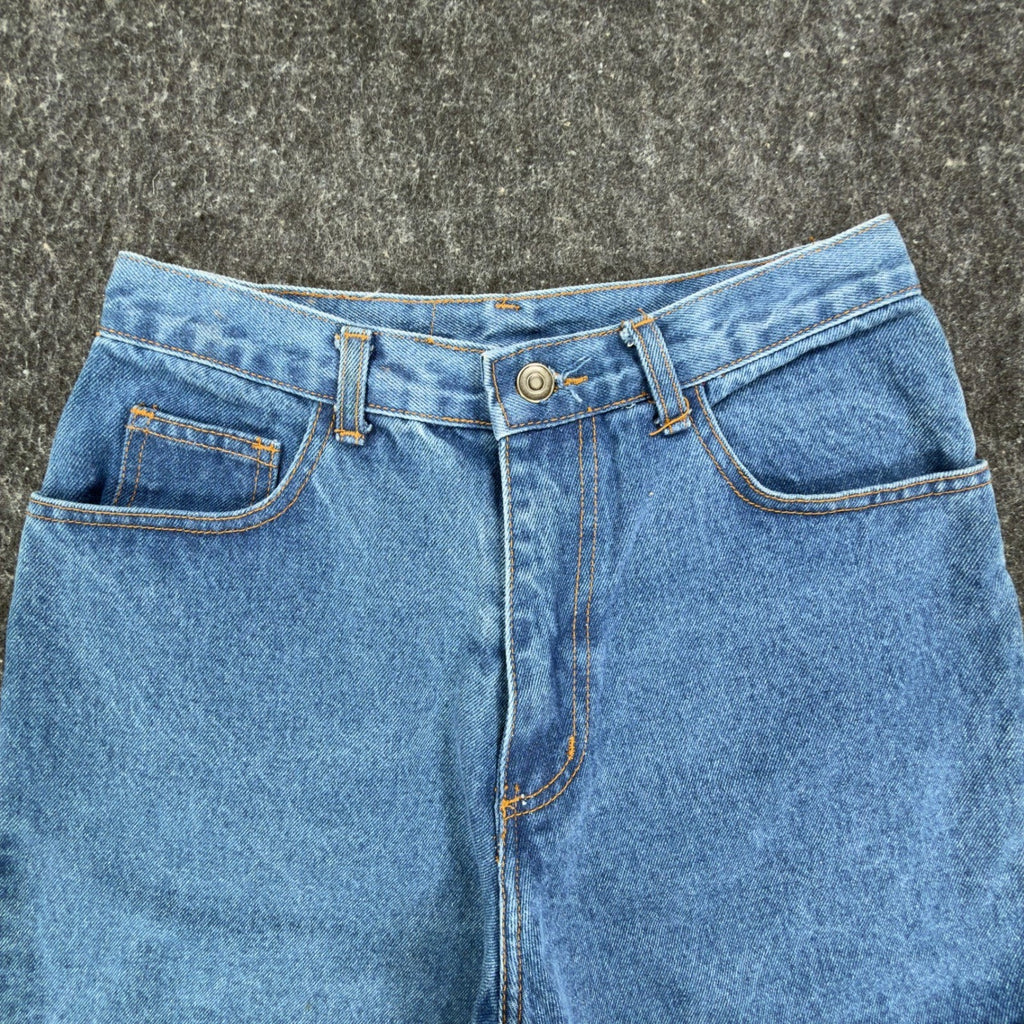 Boom Boom Vintage 90s Denim Shorts Womens 11/12 Blue Cotton NWT Made in USA - take2supply