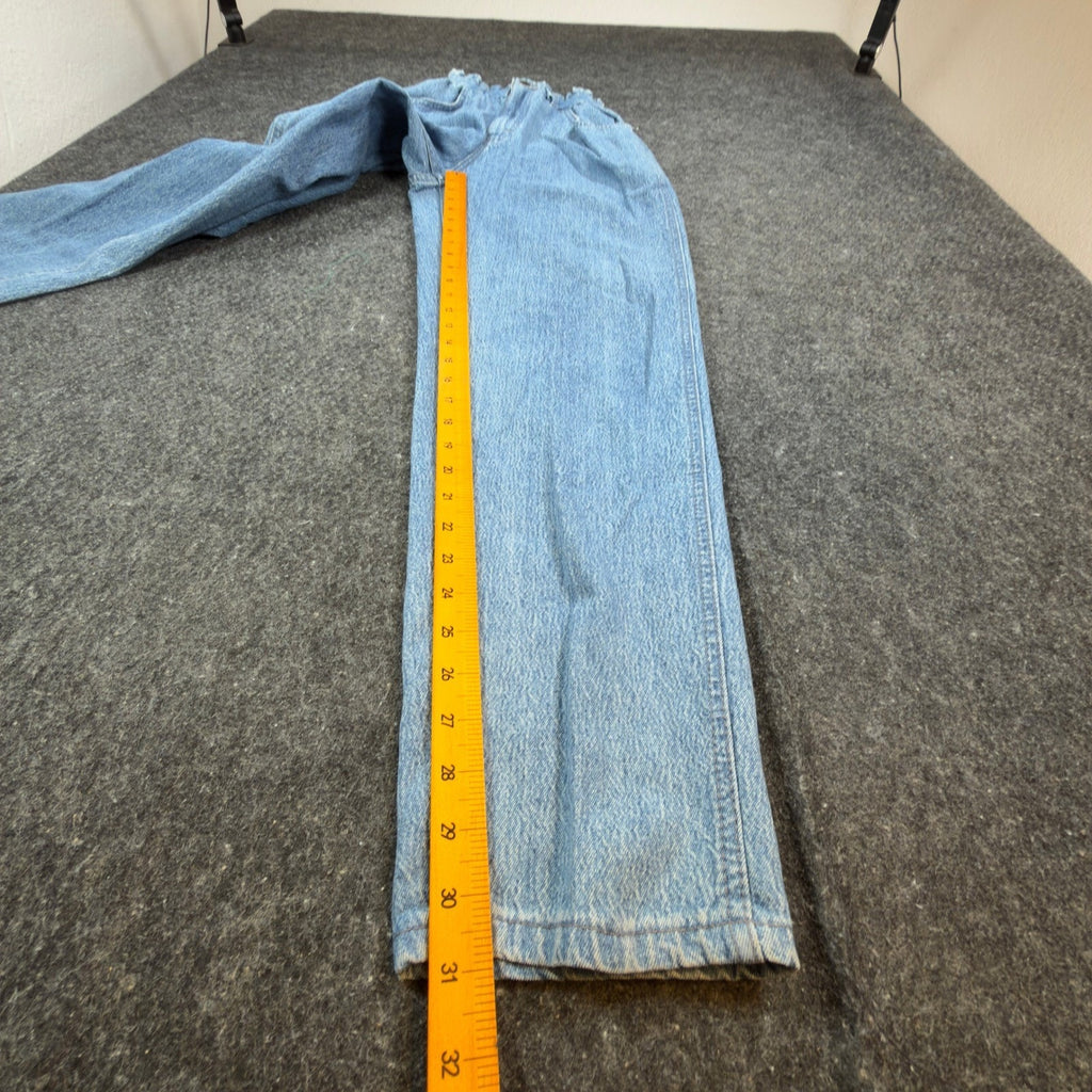 Lee Vintage 80s Islander Jeans Womens 7 Med Blue Denim Elastic High Waist NWT
