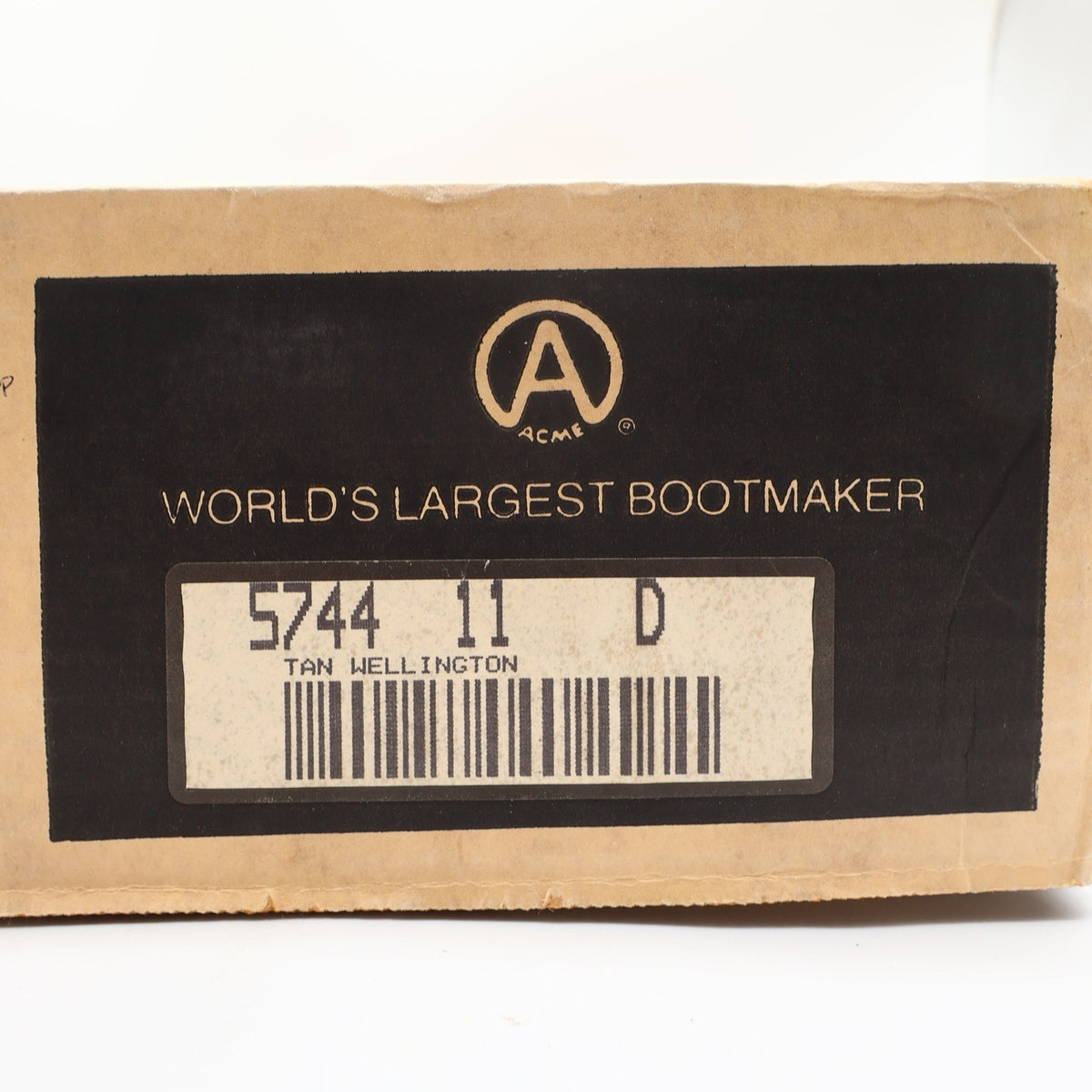Vintage Acme Western Cowboy Boots Men 11.5 D Brown Leather NOS Box 70s