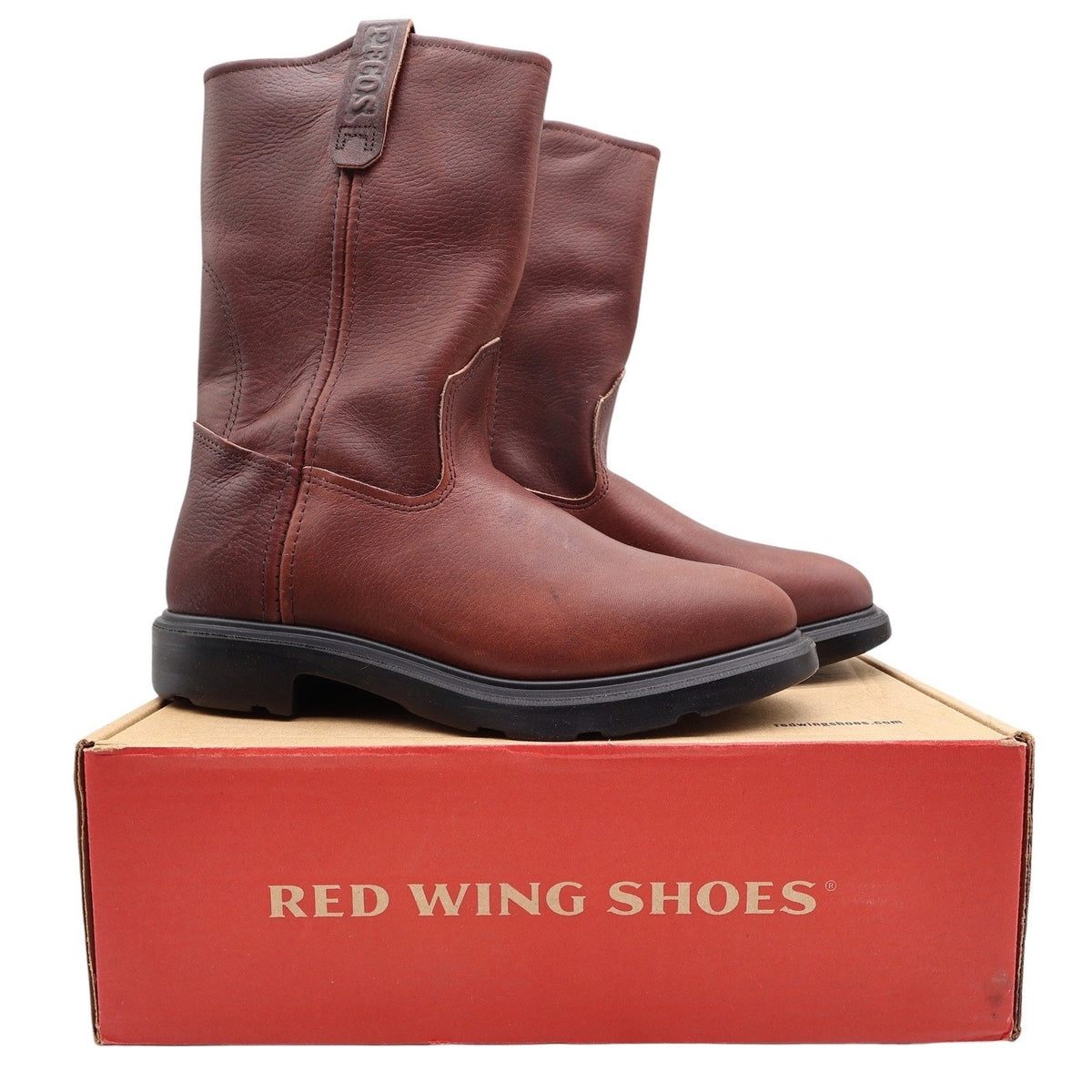 Red Wing 1132 Pecos Brown Leather Pull-On Work Boots Men's 8E USA New in Box