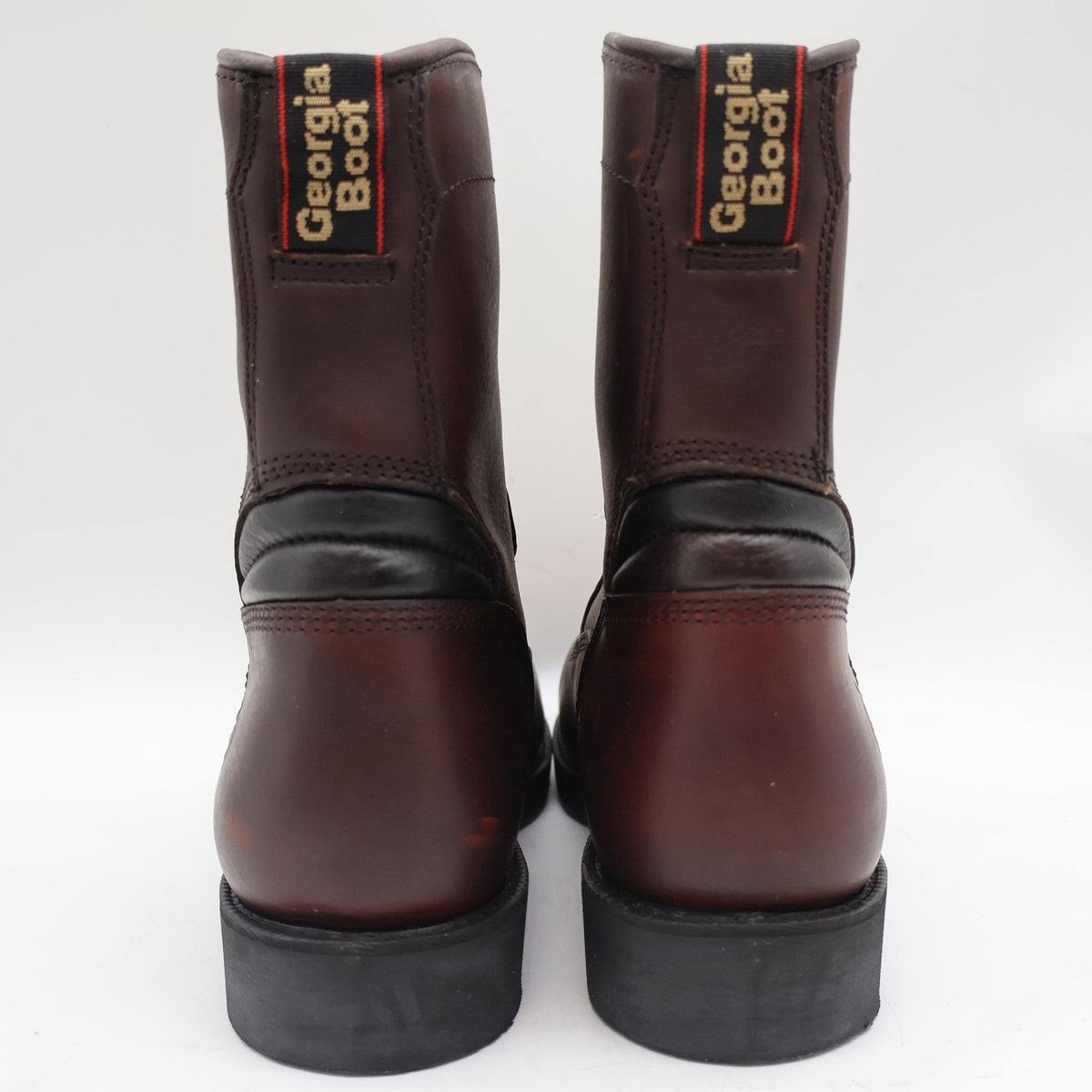 Georgia Boot Carbo-Tec 8 Work Boots Mens 11 Brown Leather Steel Safety Toe G8945