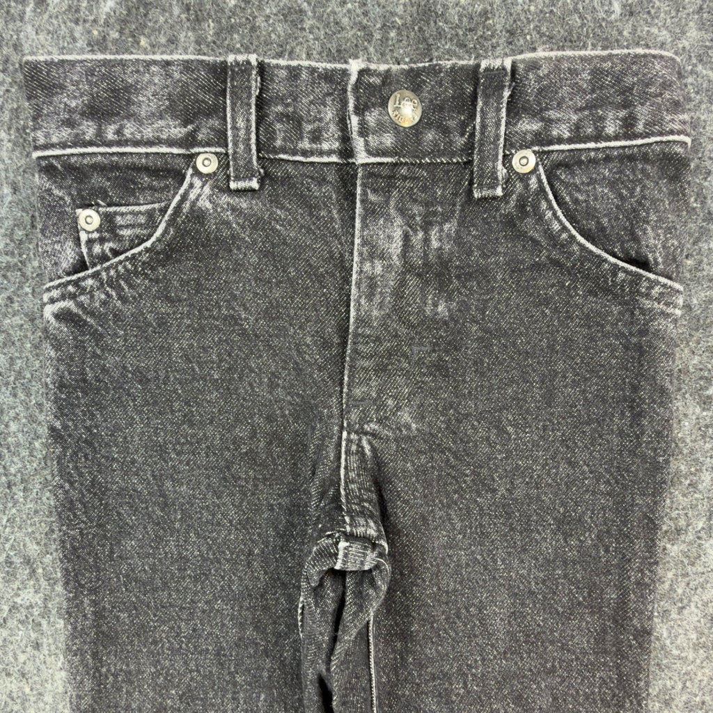 Vintage Lee Boys 5 Regular Riders Black Acid Wash Straight Leg Jeans NWT USA
