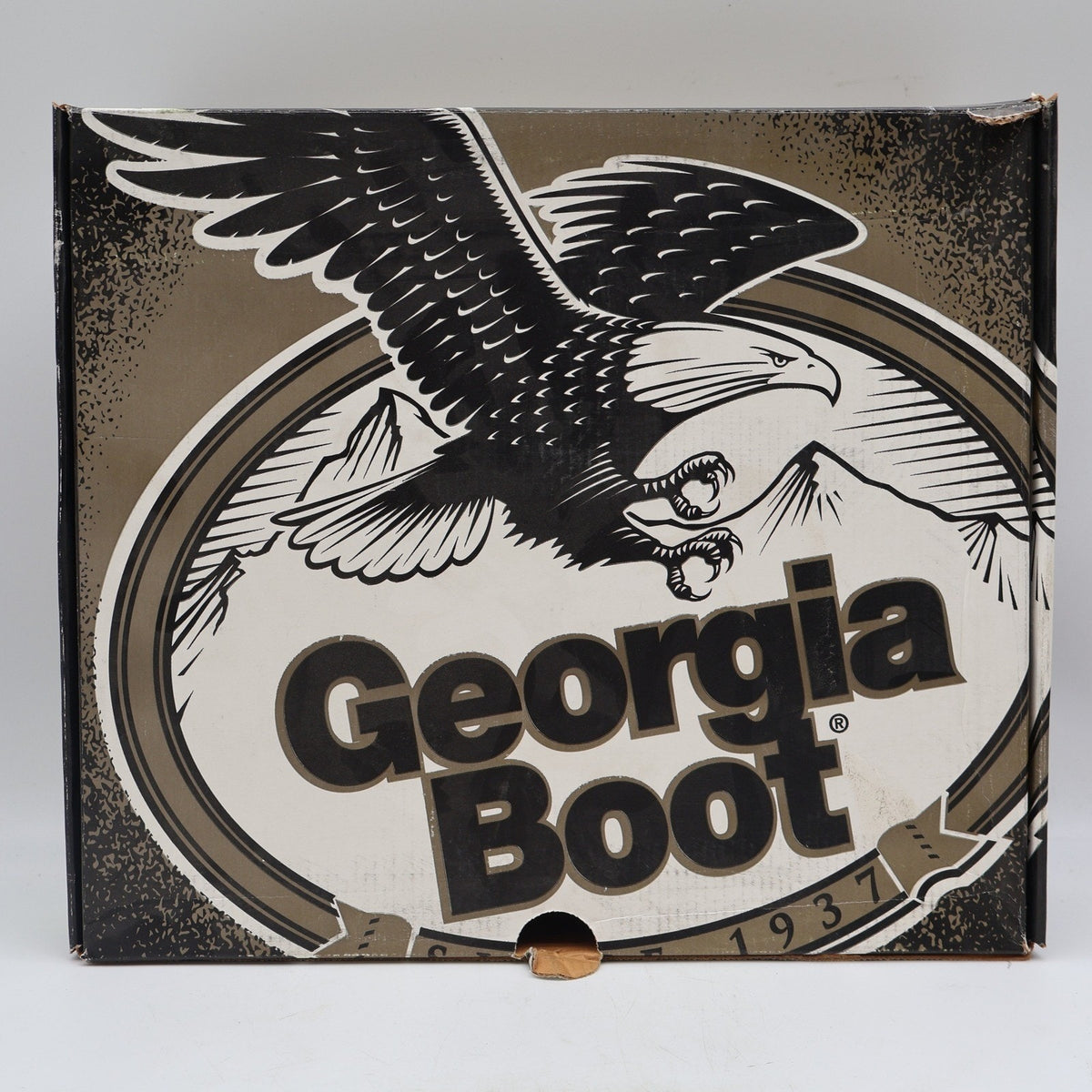 Georgia Boot Hammer Work Boot Mens 9.5 Brown Leather Steel Toe Waterproof G8388