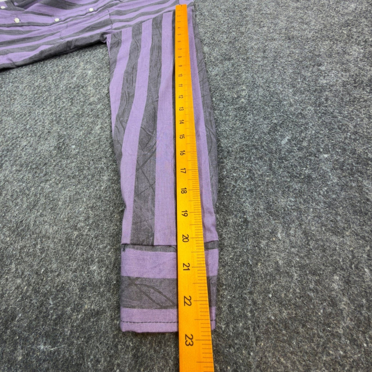 Sands Point Vintage 80s Shirt Boys 16 Purple Grey Striped USA