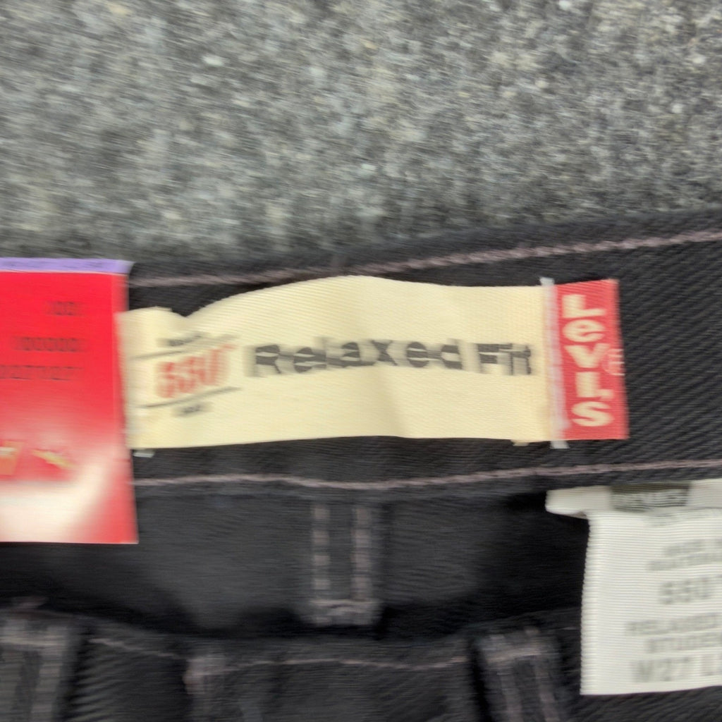 Levi's 550 Y2K Student Relaxed Fit Jeans Boys 27x30 Black Denim NWT Vintage 2004