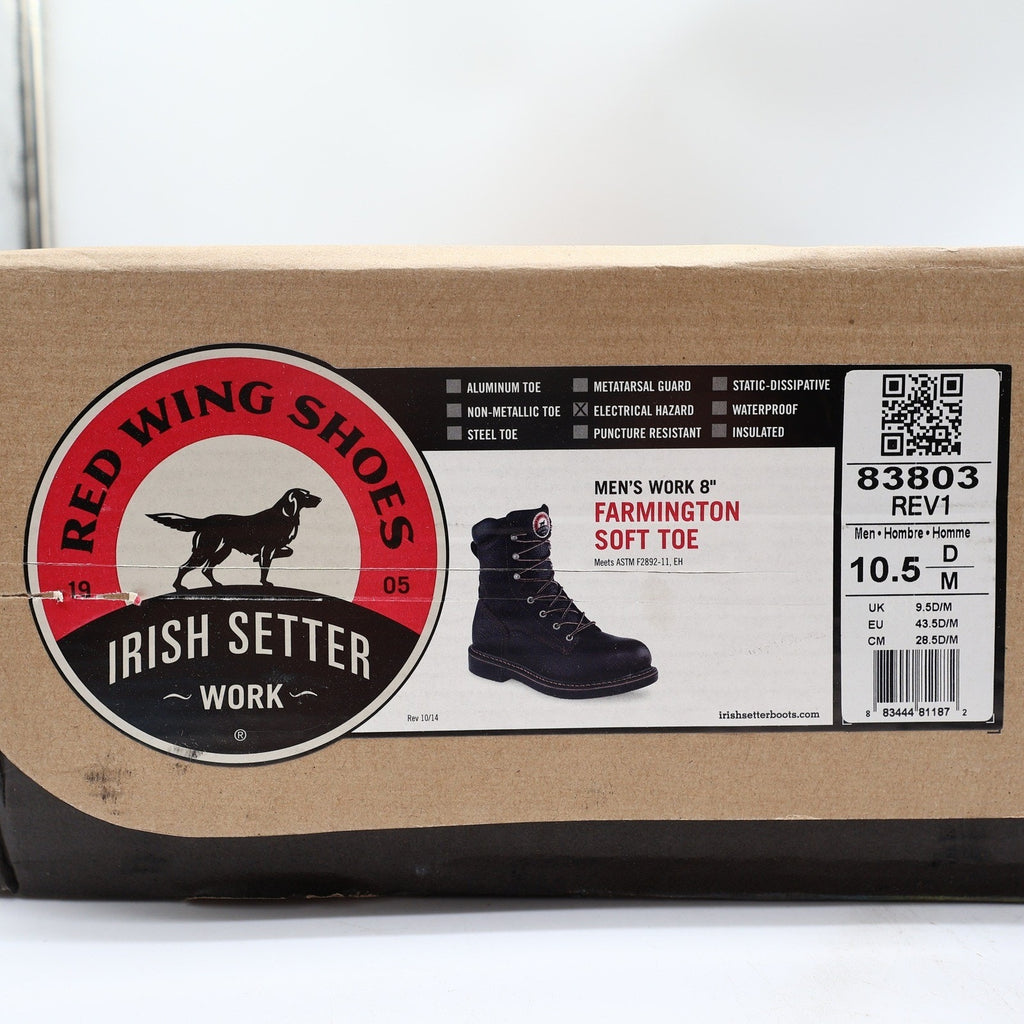 Irish Setter Work Boots Mens 10.5 D Farmington Leather EH 83803 NIB - take2supply