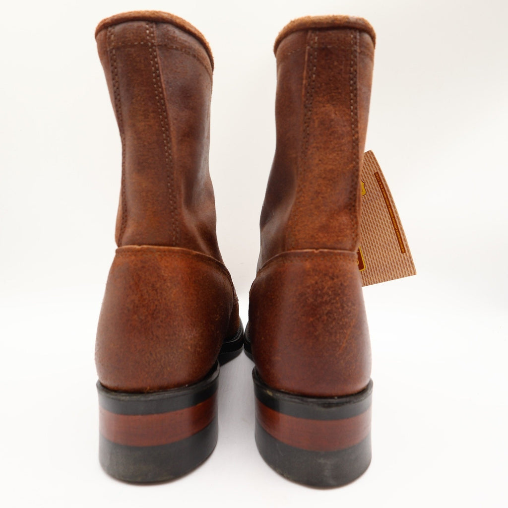 Wrangler Vintage 90s Lace Roper Boots Mens 10.5 Brown Leather NWT - take2supply