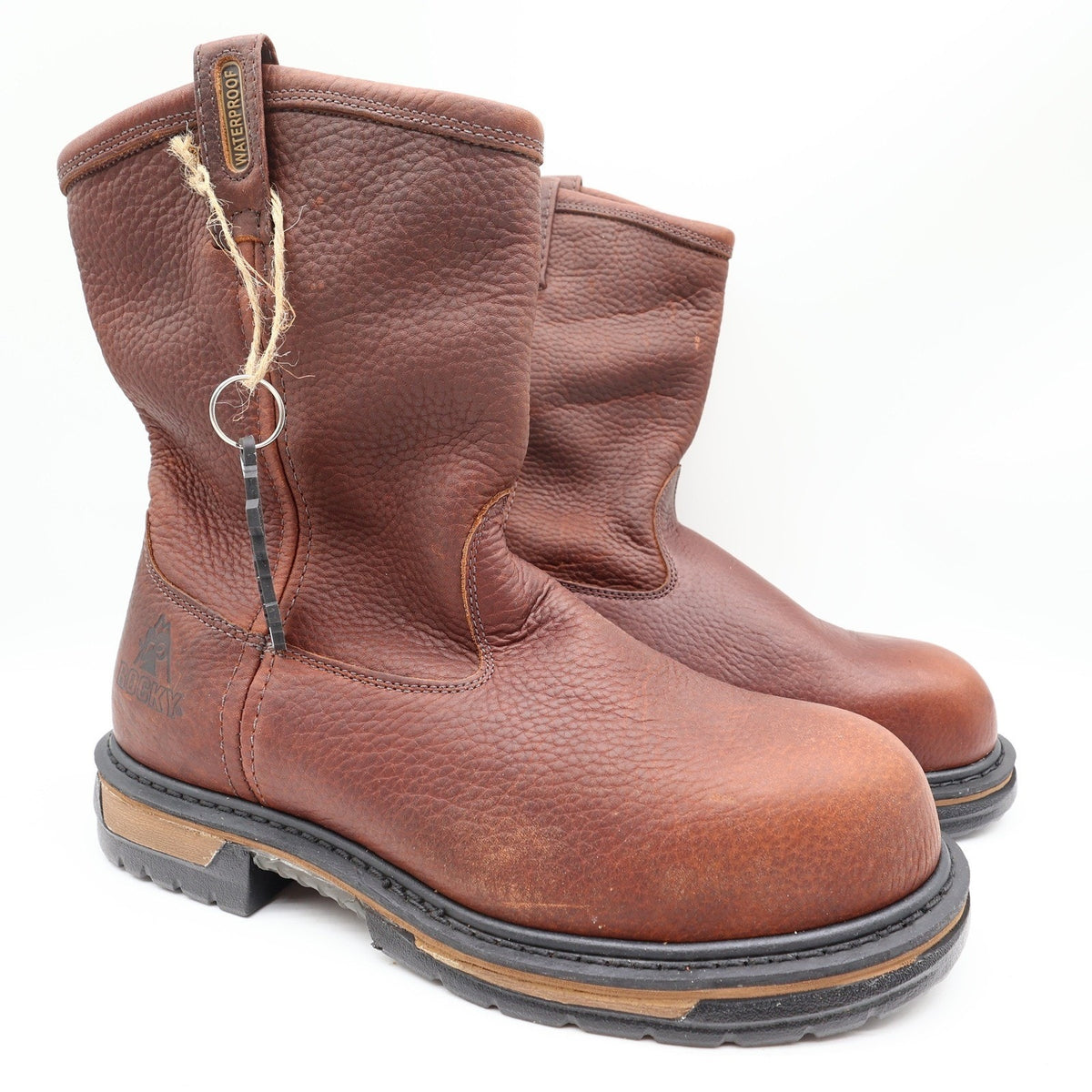 Rocky IronClad 6685 Waterproof Steel Toe Pull-On Work Boots Men's 12M NWT