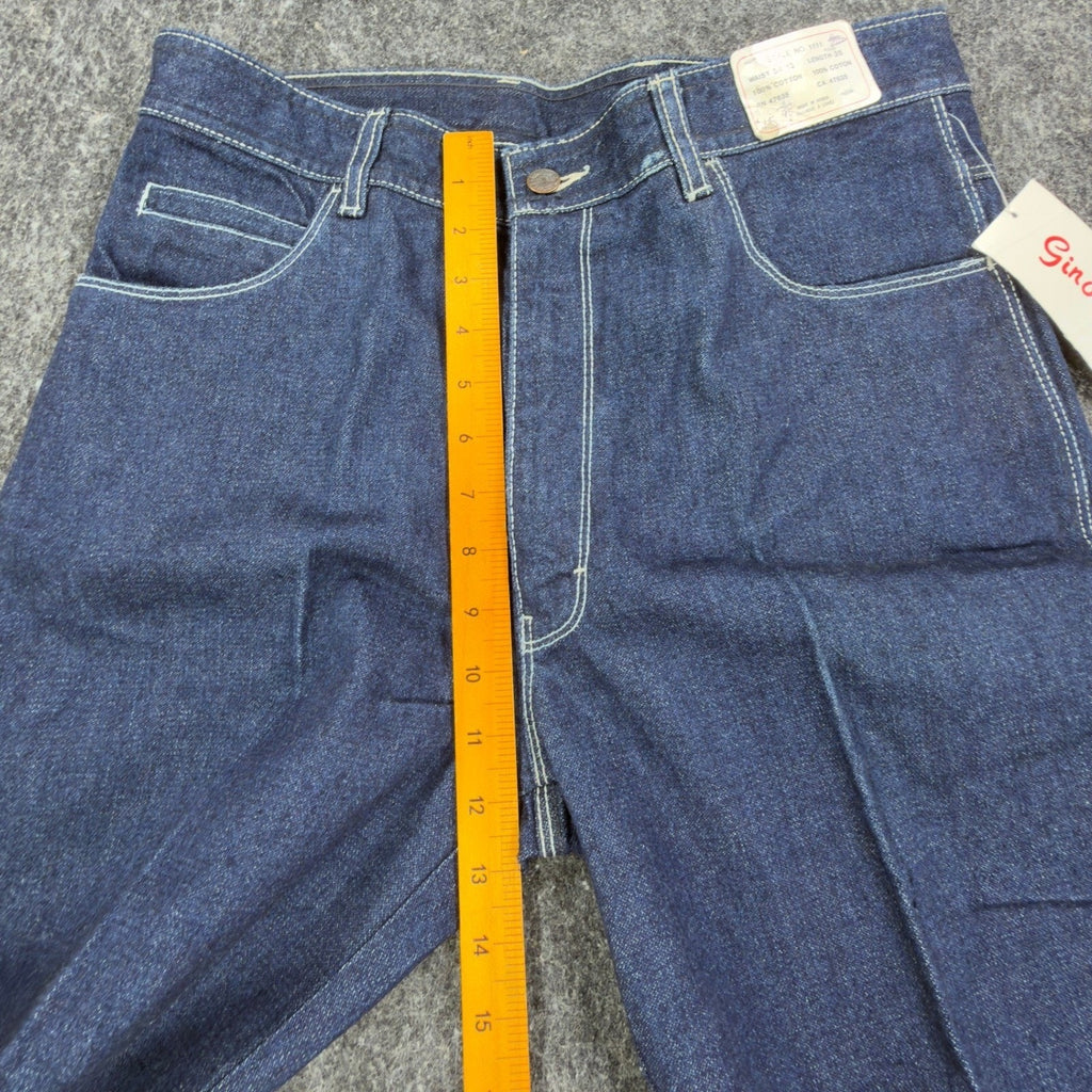 Gino Cappeli Vintage 70s Boot Cut Jeans Mens 34 Indigo Cotton NWT