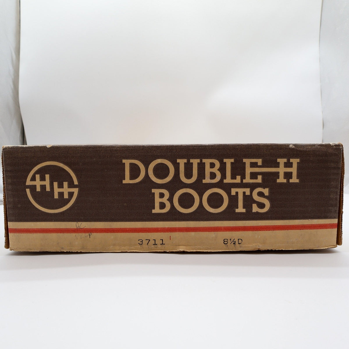 Double H Vintage 3711 Boots Mens 8.5D Brown Leather Wedge Sole NWT