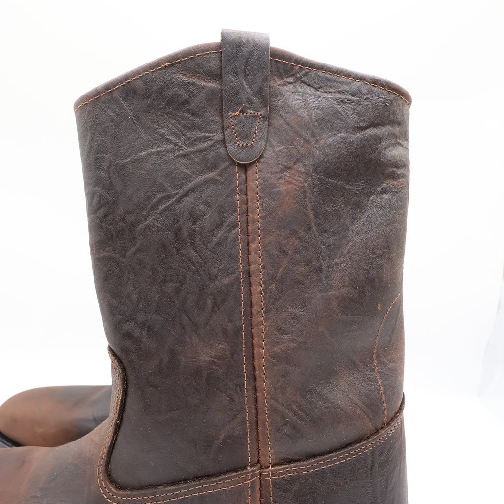Double-H Vintage 90s Western Boots Mens 11.5D USA Leather Work 2520 Aero Glide