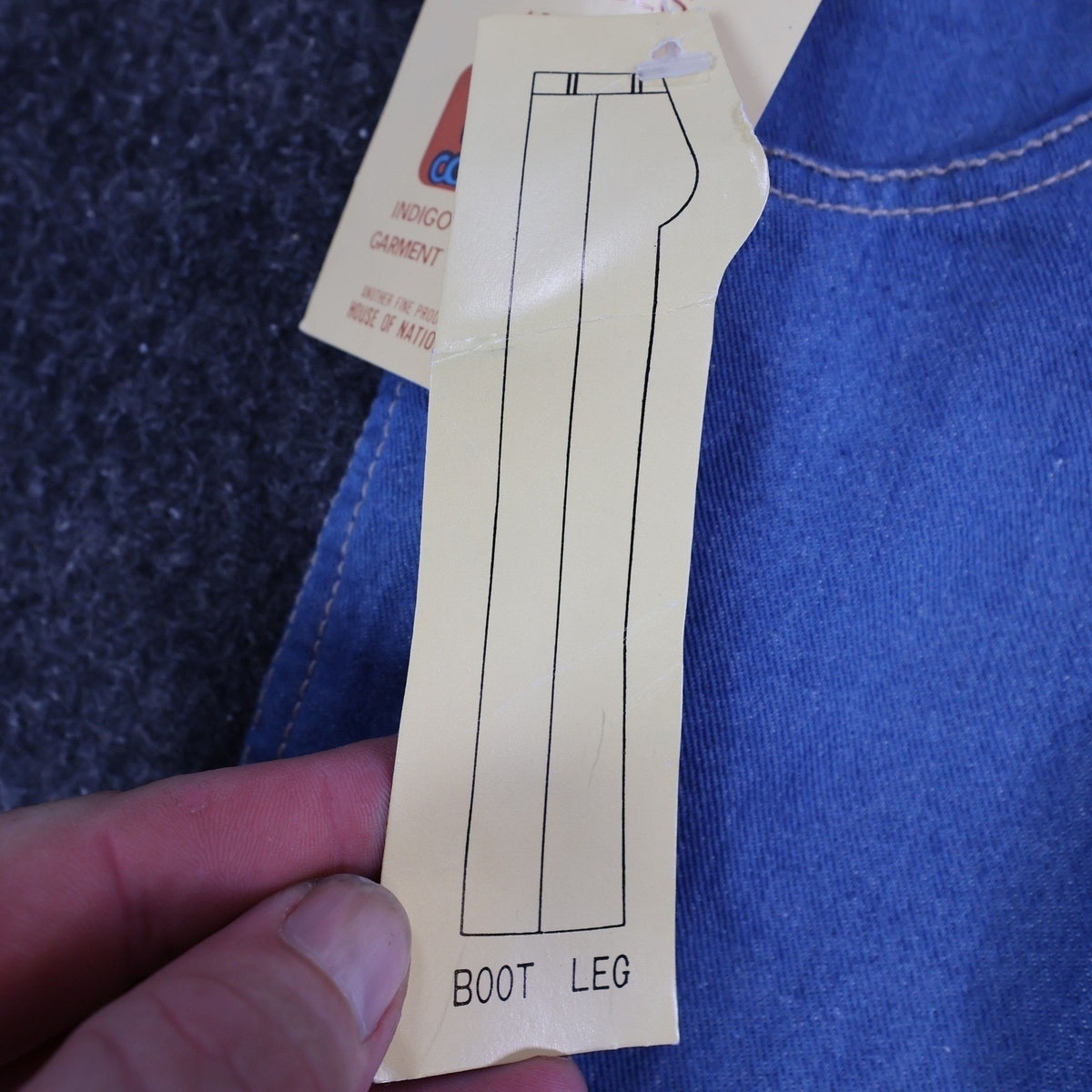 Rump Vintage 70s 80s Bootcut Jeans Mens 32x33 Blue Cotton Denim NOS NWT - take2supply