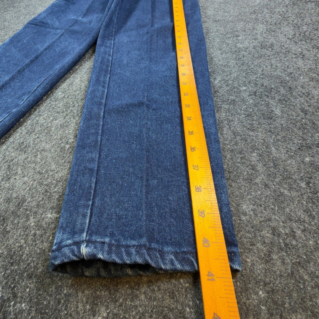 Zena Vintage 90s Jeans Womens 7 Blue Cotton Denim High Rise Tapered Leg NWT USA