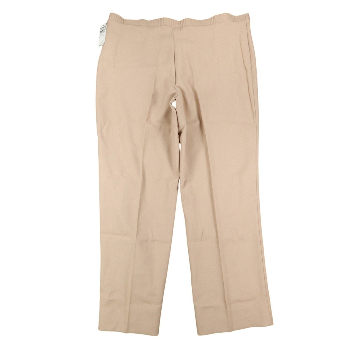 Donnkenny Pants Womens 38 Vintage 70s Beige Stretch Elastic Waist Made USA NWT