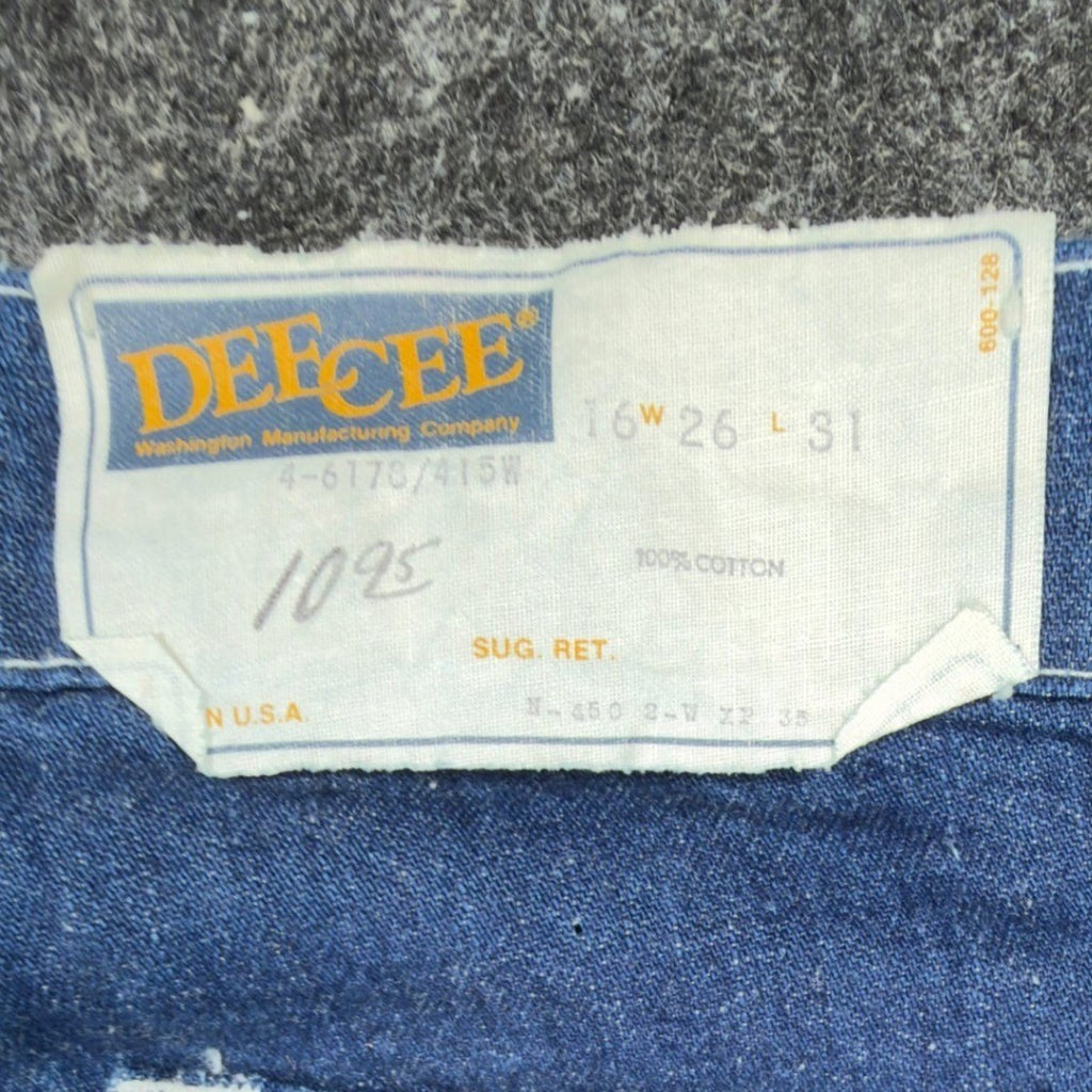 DeeCee Vintage 70s Jeans Youth 16 W26 L31 Blue Flare USA Deadstock NWT