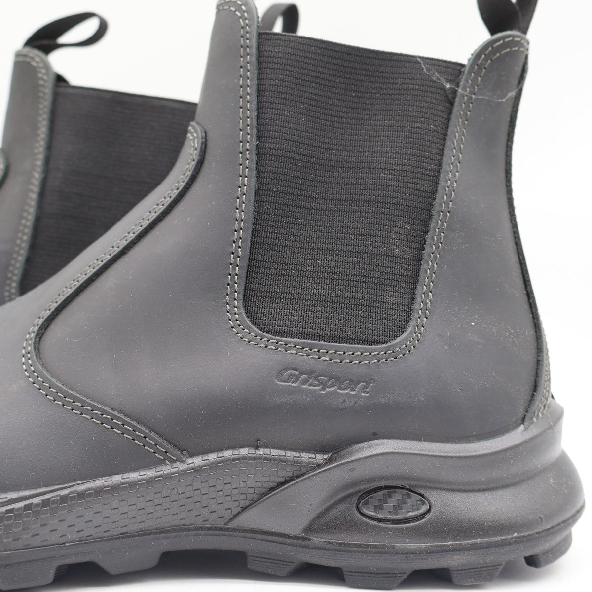Grisport Cardigan Chelsea Boots Mens 10.5 Black Leather Pull On Italy 7003D8