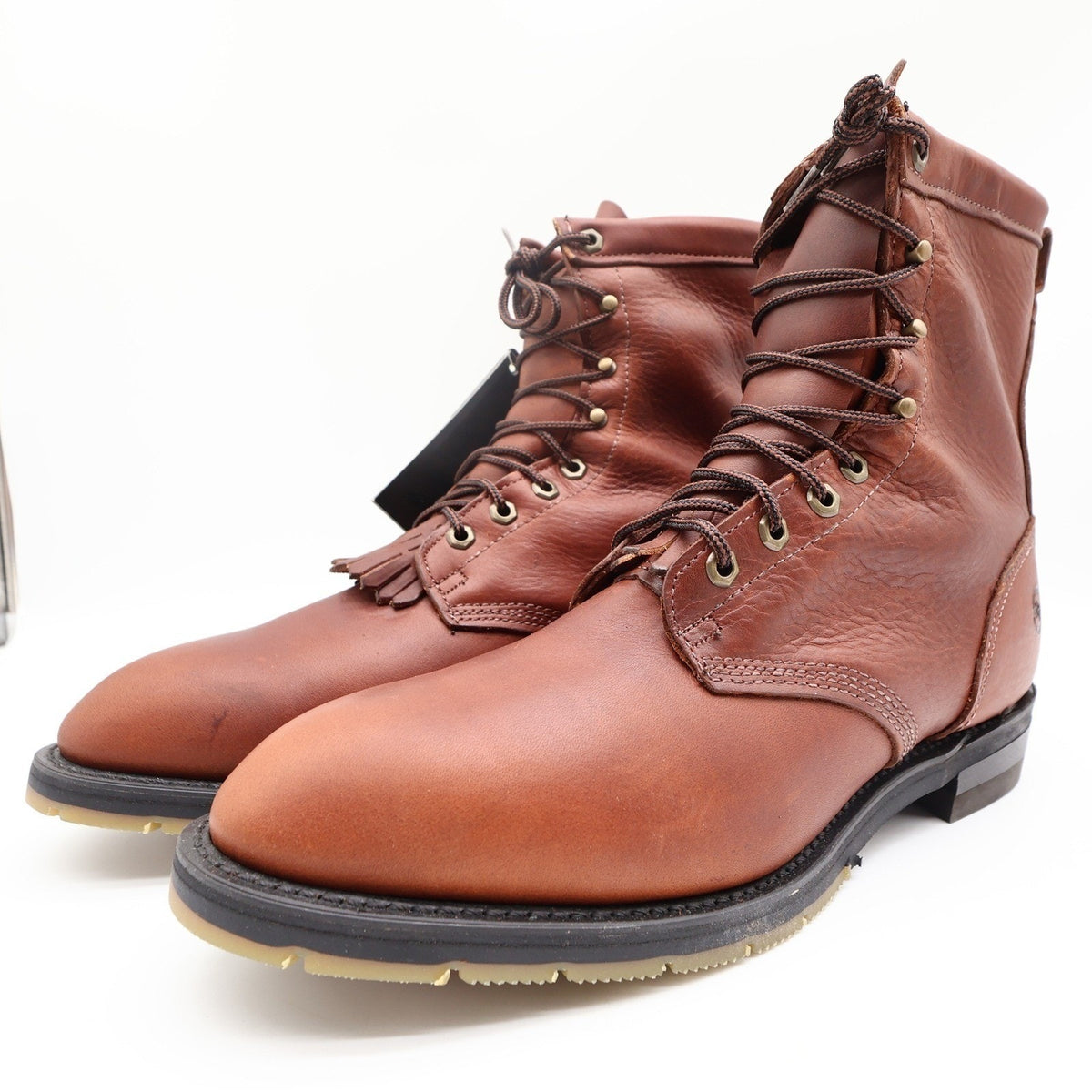 Double-H Vintage 90s Packer Boots Mens 11 D Brown Leather Gore-Tex USA NWT Box