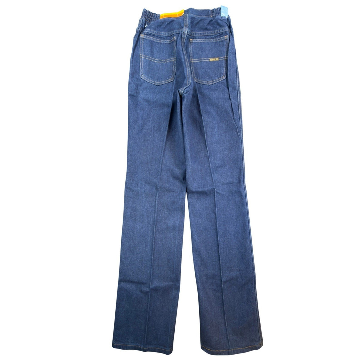 Lady Maverick Vintage 70s Jeans Womens 10 Blue High Waist Wide Leg Deadstock NOS