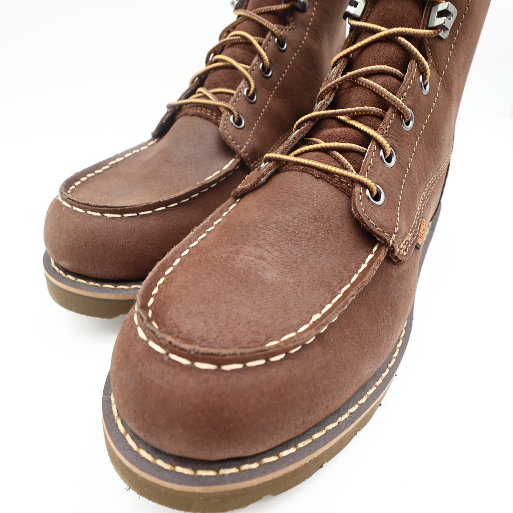 Carhartt Mens Modern Waterproof 8 Inch Wedge Work Boots Brown Leather 8.5 M NIB