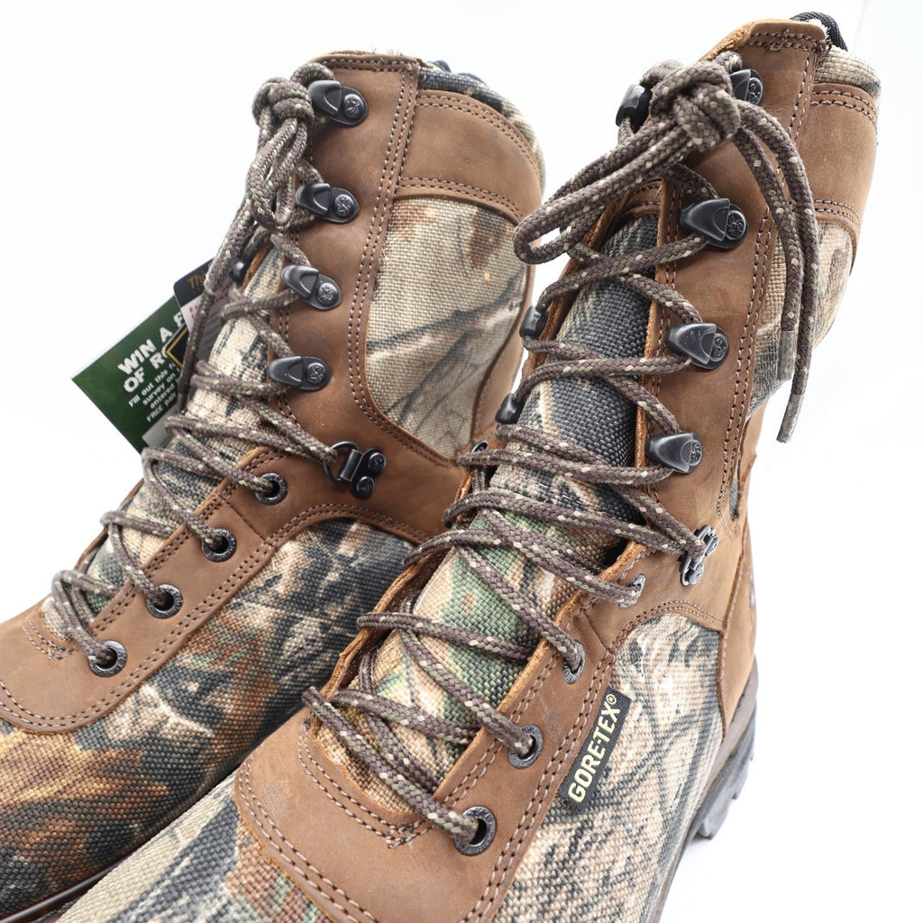 Rocky 9128 CornStalker Hunting Boots Mens 8.5 Camo Leather GORE-TEX New