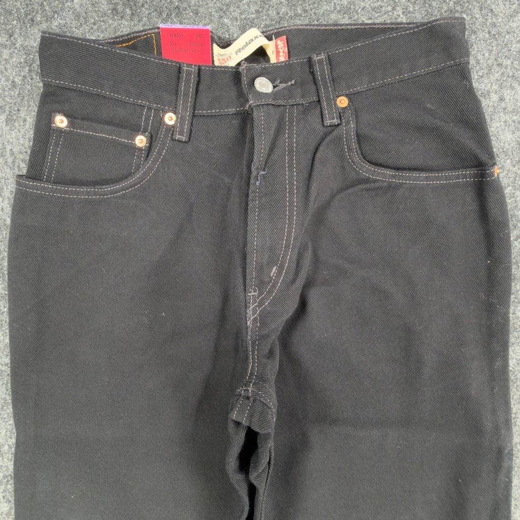 Levi's Y2K 550 Student Relaxed Fit Jeans Men 29x30 Black Denim NWT Deadstock