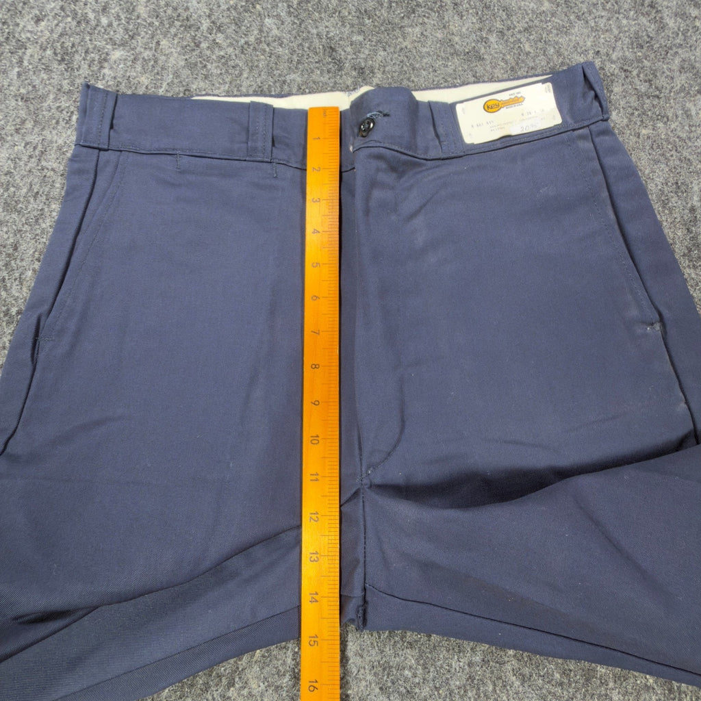 Key Imperial Vintage 70s Pants Mens 34x36 Navy Blue Deadstock 661.41N NEW
