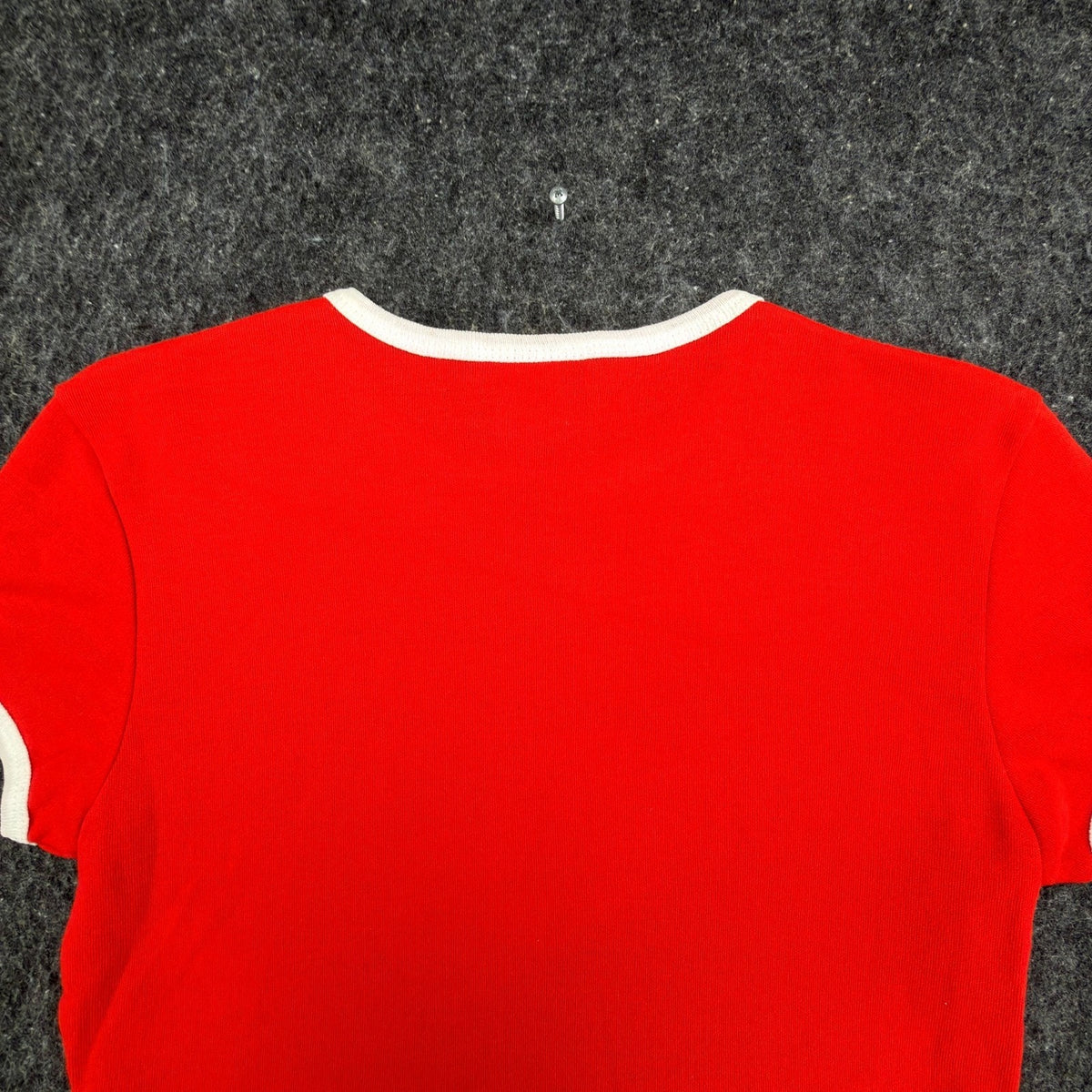 Angel Jones Vintage 70s Ringer Mini Dress Womens Medium Red Acrylic New - take2supply