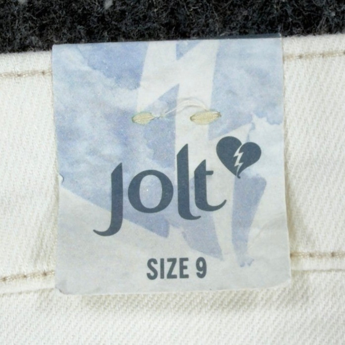 Jolt Modern Skyrise High Waisted Denim Shorts Juniors 9 White NWT