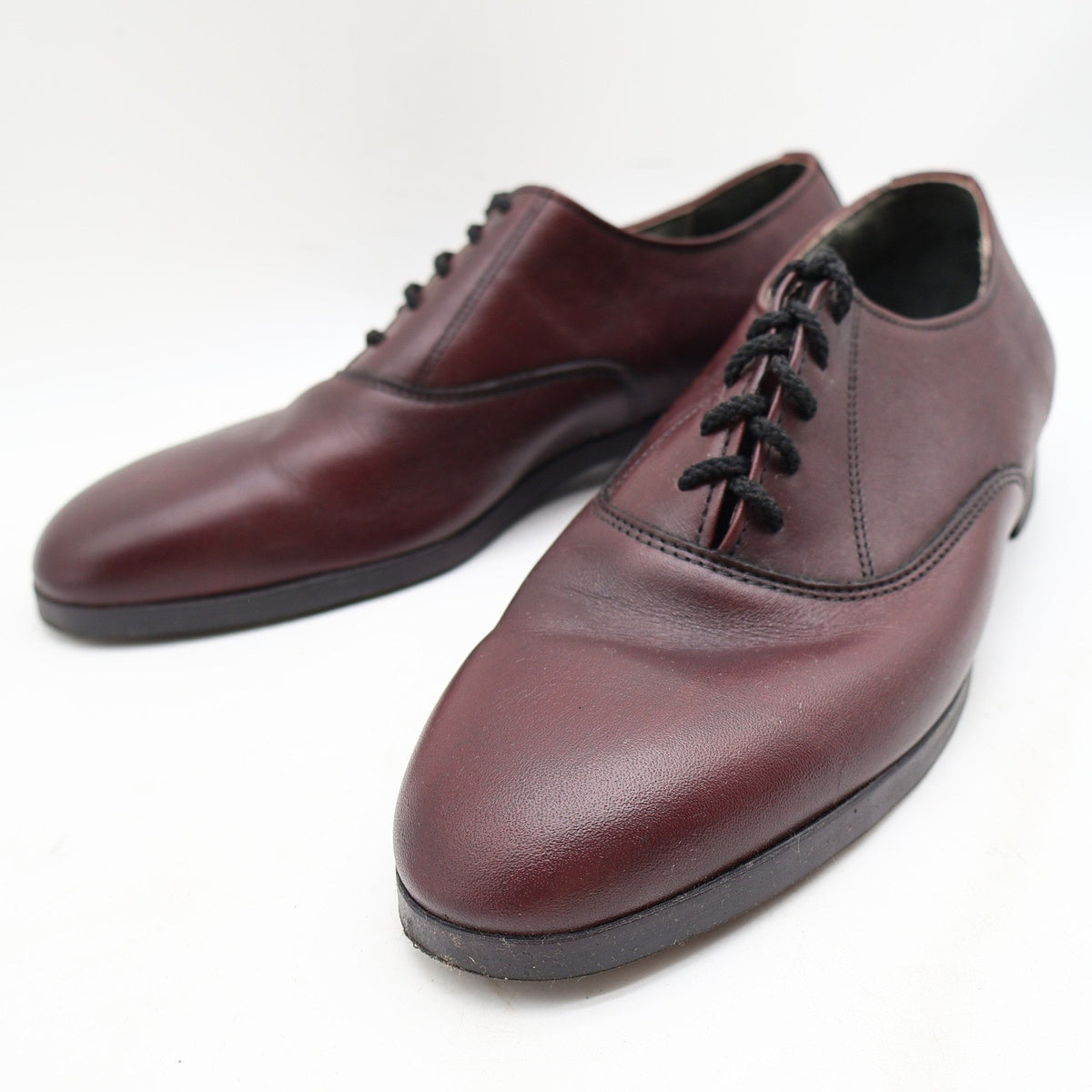 Vintage Armadillos Stanford II Burgundy Leather Oxfords Men's 10M USA Made New