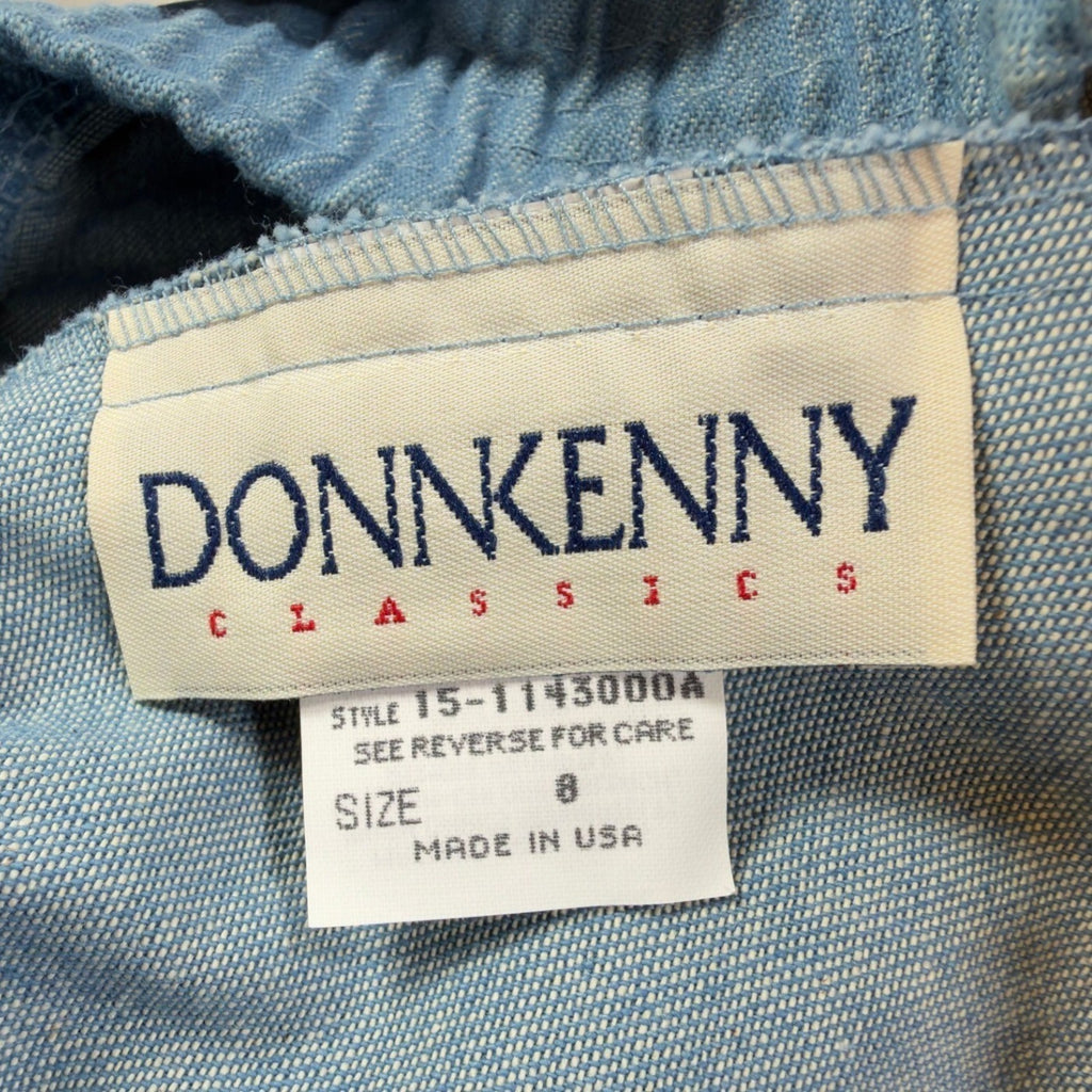 Donnkenny Vintage 90s Shorts Womens 8 Blue Elastic Waist Drawstring NWT