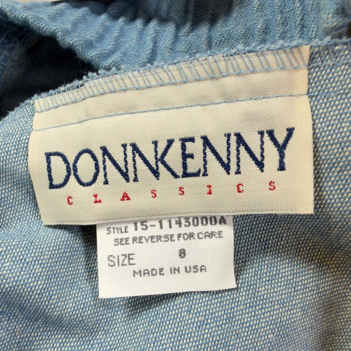 Donnkenny Vintage 90s Shorts Womens 8 Blue Elastic Waist Drawstring NWT