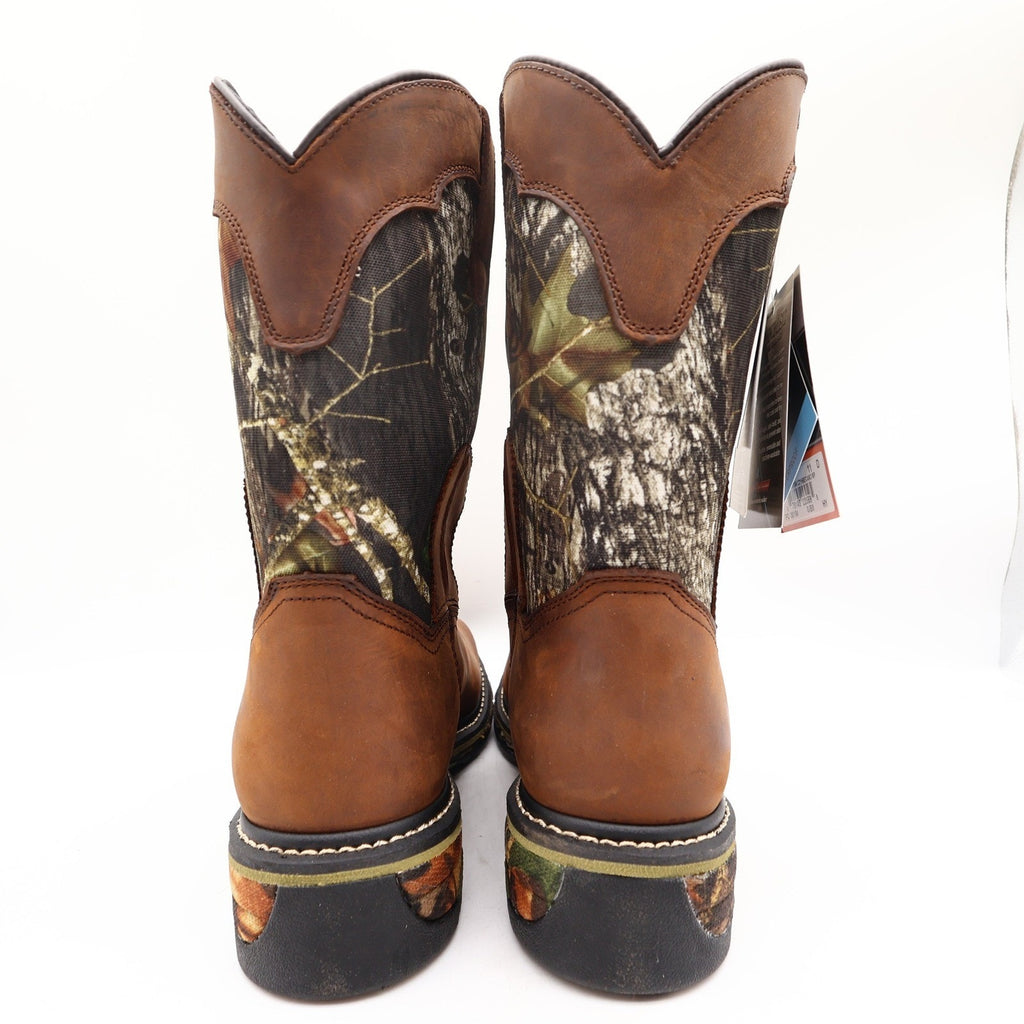 Dan Post Camo Waterproof Western Work Boots Men 11 D Brown Leather NWT Box