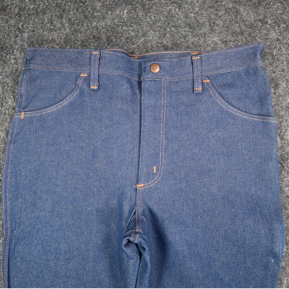 Maverick Western Boot Jean Boys Husky 18 W34 L30 Vintage USA Indigo Denim NOS