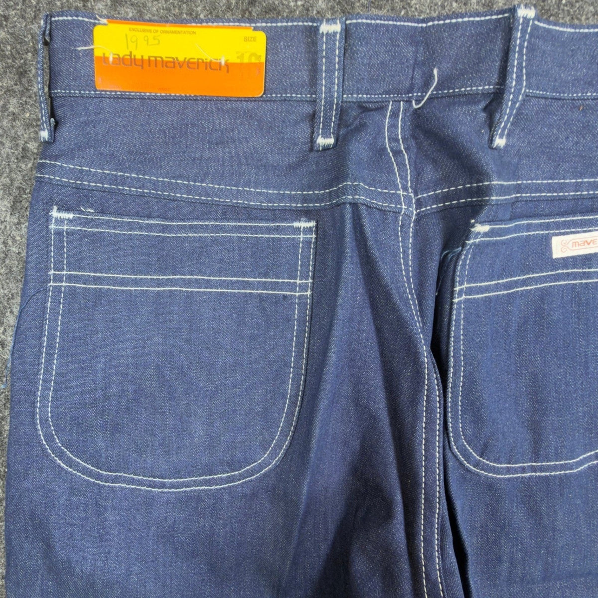 Lady Maverick Vintage 70s Jeans Misses 16 Blue Cotton High Rise NWT USA Made