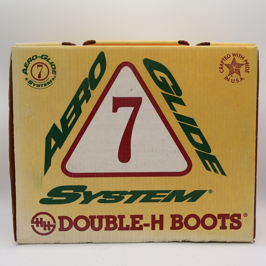 Vintage 90s Double-H 2620 Aero Glide 7 Steel Toe Western Boots Men's 10.5EE USA NIB