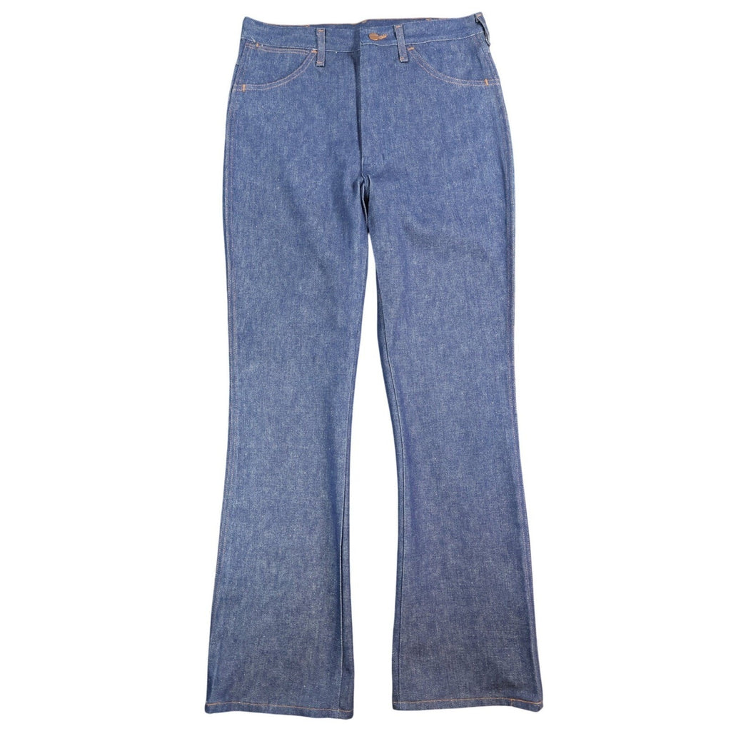 Maverick Vintage 70s Flare Jeans Mens 33x34 Blue Cotton USA Made NOS NWT