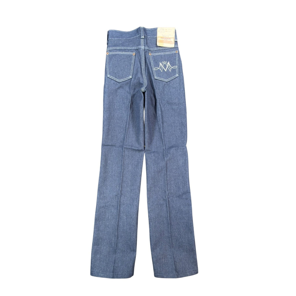 Maverick Vintage 70s Jeans Boys 12 Slim USA Blue Denim NWT Z128MNS 24x27