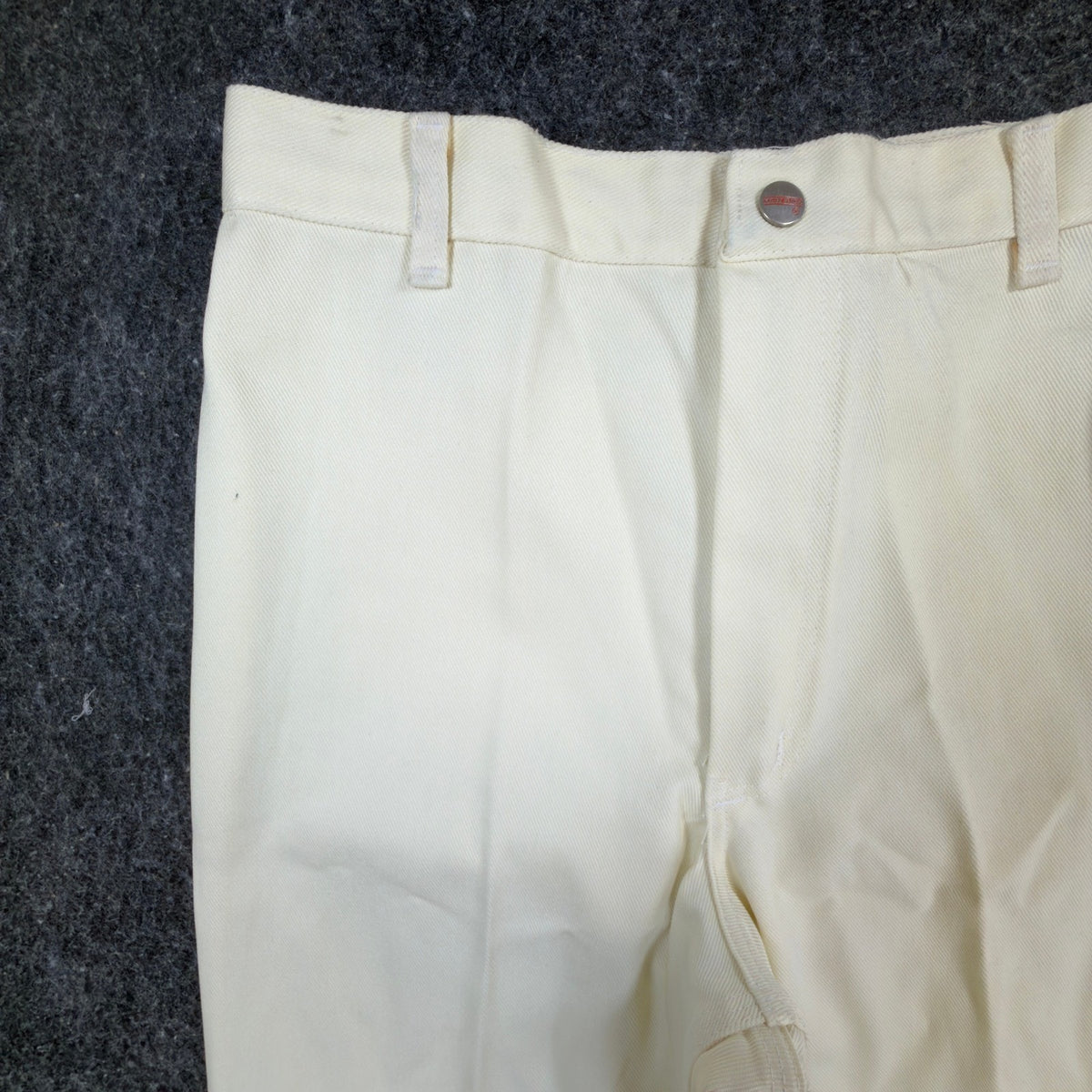 Lady Maverick Pants Womens 12 Vintage 70s Cream High Rise Wide Leg Deadstock NWT